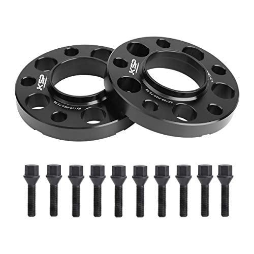 KSP Hubcentric Wheel Spacers 5x120mm, 20mm Thread Pitch M12x1.5 Hub Bore 72.56mm Forged Spacers for E82, E88 E36 E30 E90, E91, E92, E93 E28, E34 E23, E32, W38 E31, 2 Years Warranty