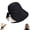 Black, variant on Bowknot Wide Brim Sun Hat, Foldable 360° UV Protection Summer Bucket Hat for Women, Breathable & Lightweight.