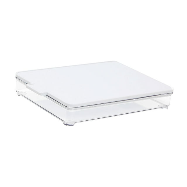Contenedor para fiambres, apilable, hermético, con tapa para tabla de cortar, para el frigorífico y el congelador. Contenedor para guardar queso. 1 capa