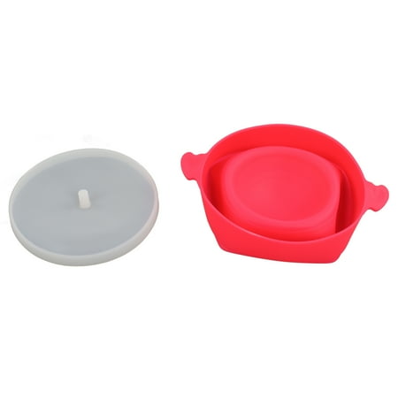 

Microwave Popcorn Popper Microwavable Popcorn Bowl Environmentally Friendly With Transparent Cover For Family Gathering Rose Red