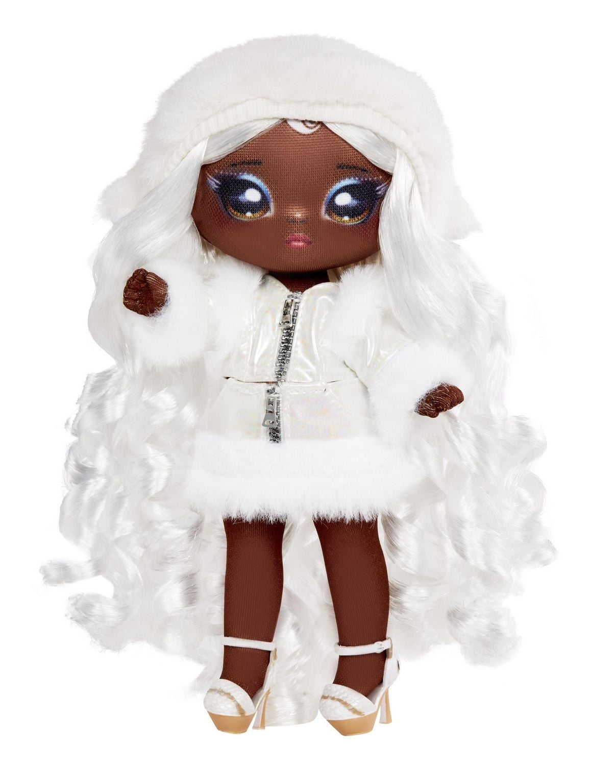 Na Na Na Surprise Cozy Series Evie Von Hoo 7.5" Fashion Doll Snow Owl-Inspired with White Hair