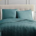 thumbnail image 2 of Riverbrook Home 3 Piece Quilt Set, King, Teal, Moonstone, Polyfill, Adult, 2 of 5