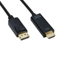 thumbnail image 4 of DP DisplayPort to HDMI Cable 6ft, IXEVER 4K Display Port to HDMI Adapter Male to Male 6 Feet Cable Cord Converter for PCs to HDTV, Monitor, Projector, 4 of 8