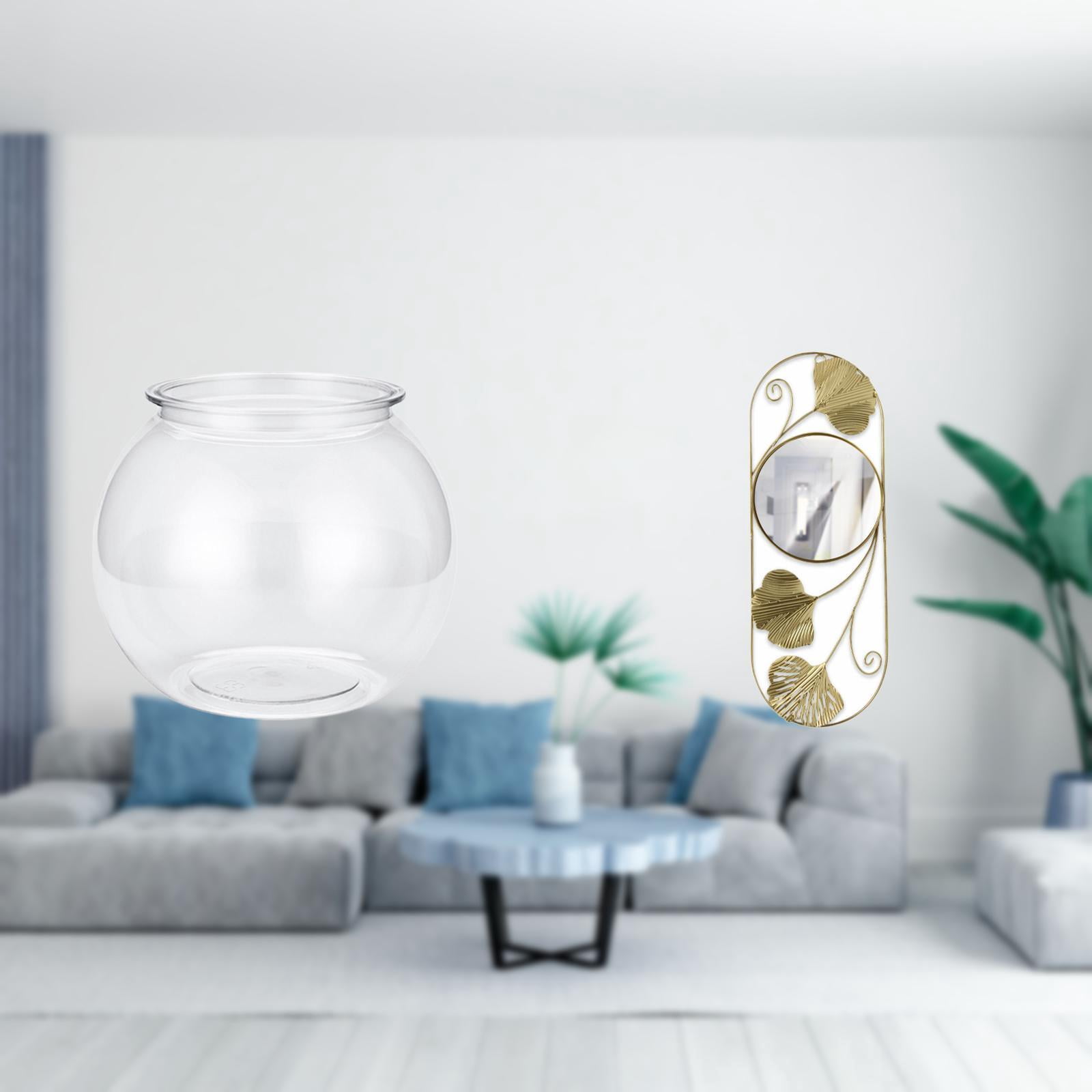 Wall Mirror Fish Tank Aquarium Round Shape Nordic Style for Living Room Entryway Hallway Home Decor