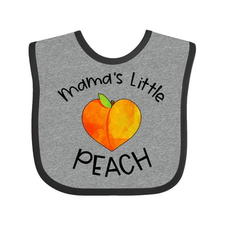 

Inktastic Mama s Little Peach Cute Peach Heart Gift Baby Boy or Baby Girl Bib