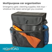 High Road Carganizer Car Storage Organizer with Lid - Multipurpose Small Car Storage Box, Auto Console or Trunk Organizer