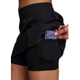 thumbnail image 2 of RBX Active Women's Athletic Zipper Pocket Woven Skort With Inner Bike Short, 2 of 7