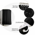 thumbnail image 6 of Pure Black Waterproof Fabric Shower Curtain, Simple Solid Color Shower Curtain for Bathroom Curtains Bathtubs Hotel Washable Shower Curtains with 12 Hooks Stall 54x78in, 6 of 6