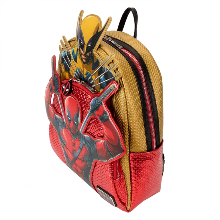 deadpool mini backpacks Loungefly MARVEL METALLIC COLLECTION COSPLAY BACKPACK : Office Products Whether youre gearing up for a day out or a mission of your own Deadpool Merc With A Mouth