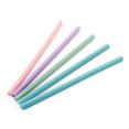 thumbnail image 3 of Lubelski Portable Juice Beverage Reusable Travel Straight Silicone Drinking Straw Pipe, 3 of 8