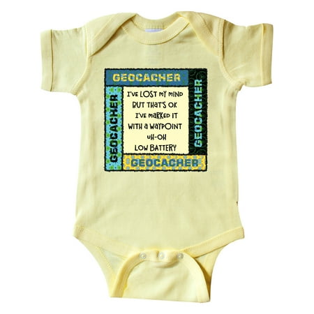 

Inktastic Geocacher Lost Mind Patterns Gift Baby Boy or Baby Girl Bodysuit
