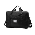 thumbnail image 2 of Bolsa de viaje plegable | Maleta de mano de 35 l para fin de semana con bolsillo para zapatos | Bolsa ligera para gimnasio y deporte para hombre y mujer | Rojo, morado, gris, negro y azul, 2 of 6