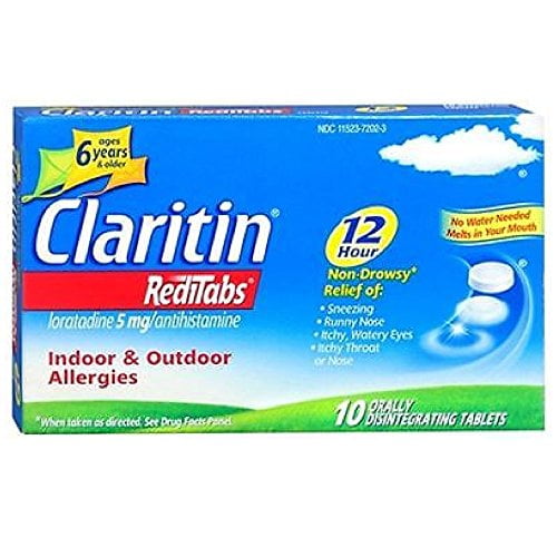 Claritin Allergy 12 Hour Reditabs, 5 mg 10 Tablets