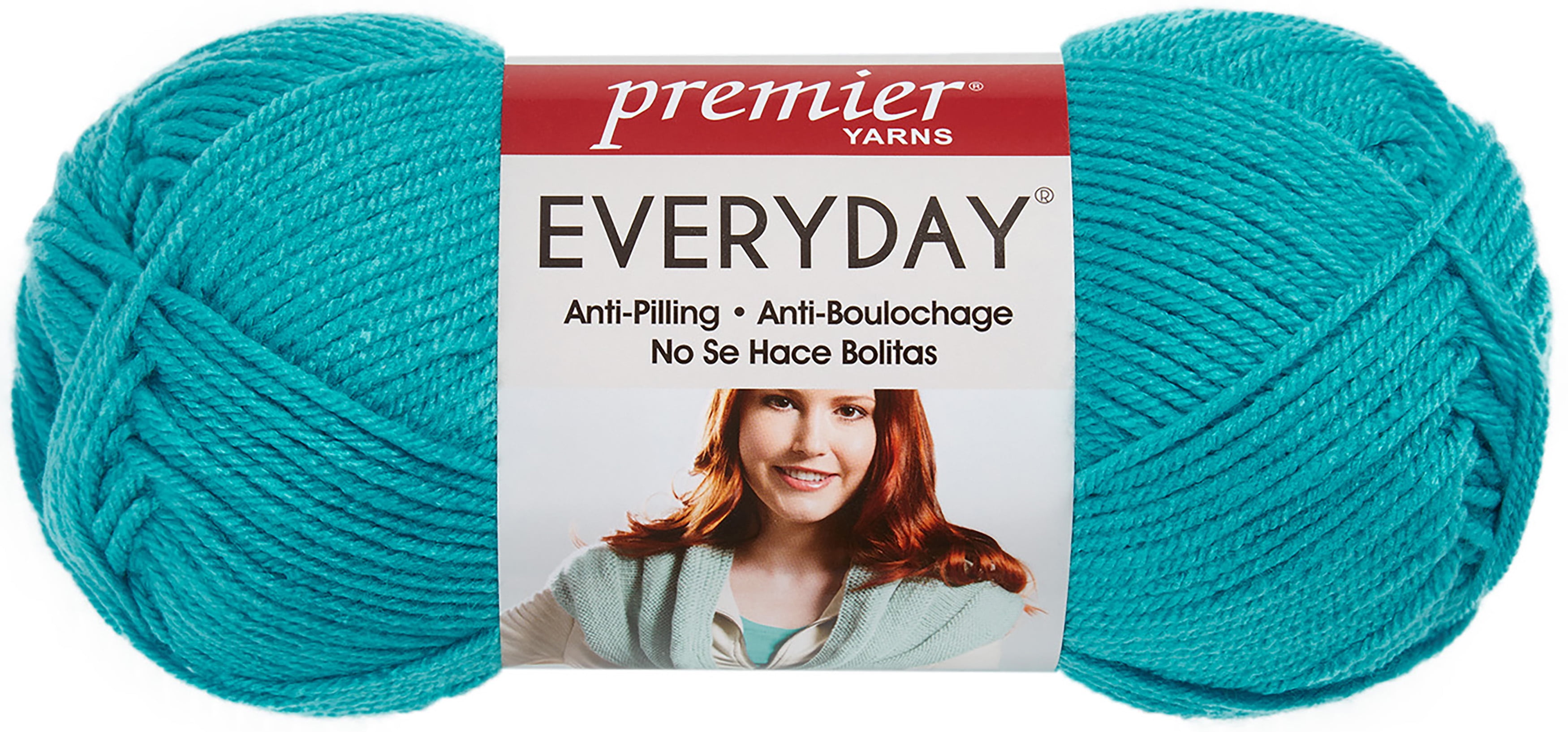 Premier Yarns AntiPilling Everyday Worsted Solid YarnAzure Walmart