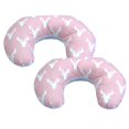 thumbnail image 1 of 2 PACK - Ergonomic Pink Nursing Pillows with Moose Antler Pattern, #2pcs024fp, 1 of 3