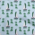 thumbnail image 1 of oneOone Rayon Light Blue Fabric Beach Craft Projects Decor Fabric Printed By The Yard 56 Inch Wide, 1 of 4