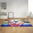 thumbnail image 2 of Watercolor Hello Winter Pug Chill Christmas Welcome Indoor Rug Dog Lover Gifts Carpet Living Bed Room Sofa Home Decor - 00016, 2 of 5