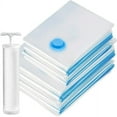 thumbnail image 1 of EASTIN 8PCS Vacuum Storage Bags with Hand Pump  Space Saver Bags Seal Sealer Clothing Storage Bag Vacuum Sealed Compression Bags  8 Packs(4 Jumbo  4 Large) Ziploc Large Clothing Storage B, 1 of 7