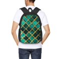 thumbnail image 3 of Disketp Green Mosaic Glass Mochila Minimalista de Gran Capacidad, Mochila de Viaje para Escuela, Trabajo o Uso Diario, 3 of 5