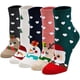 thumbnail image 1 of 5 pares de calcetines navideños para mujer, calcetines de muñeco de nieve elegantes, calcetines con estampado de animales para niñas, talla 35-40, 1 of 5