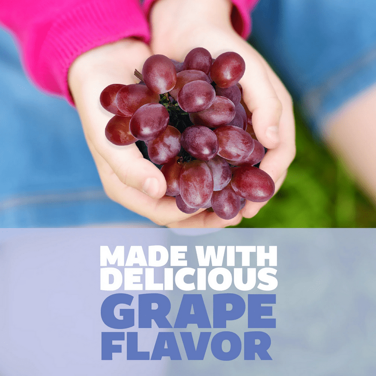 Genexa Kids’ Pain & Fever Acetaminophen Chewables, Zero Artificial Additives, Grape, 24 ct