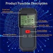 POYIPI EMF Meter, Handheld Portable Radiation Detector, Black