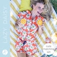 thumbnail image 5 of Hello Mello Signature Lounge Top and Shorts, 2-Piece Pajama Set, Lazy Daisy Large/X-Large (Women's), 5 of 7