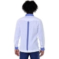 thumbnail image 4 of Men's Linen Guayabera Inspired Long Sleeve Fancy Shirt w/Striped Pin-Tucked Panels | BOHIO MLG1418, 4 of 6