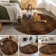 thumbnail image 5 of Retro Wooden Board Round Area Rug 8Ft Washable Large Circle Rugs for Living Room Dorm, Western Country Farmhouse Brown Wood Non-Slip Carpet Floor Mats Indoor Outdoor Carpet Runner Home Decor, 5 of 8