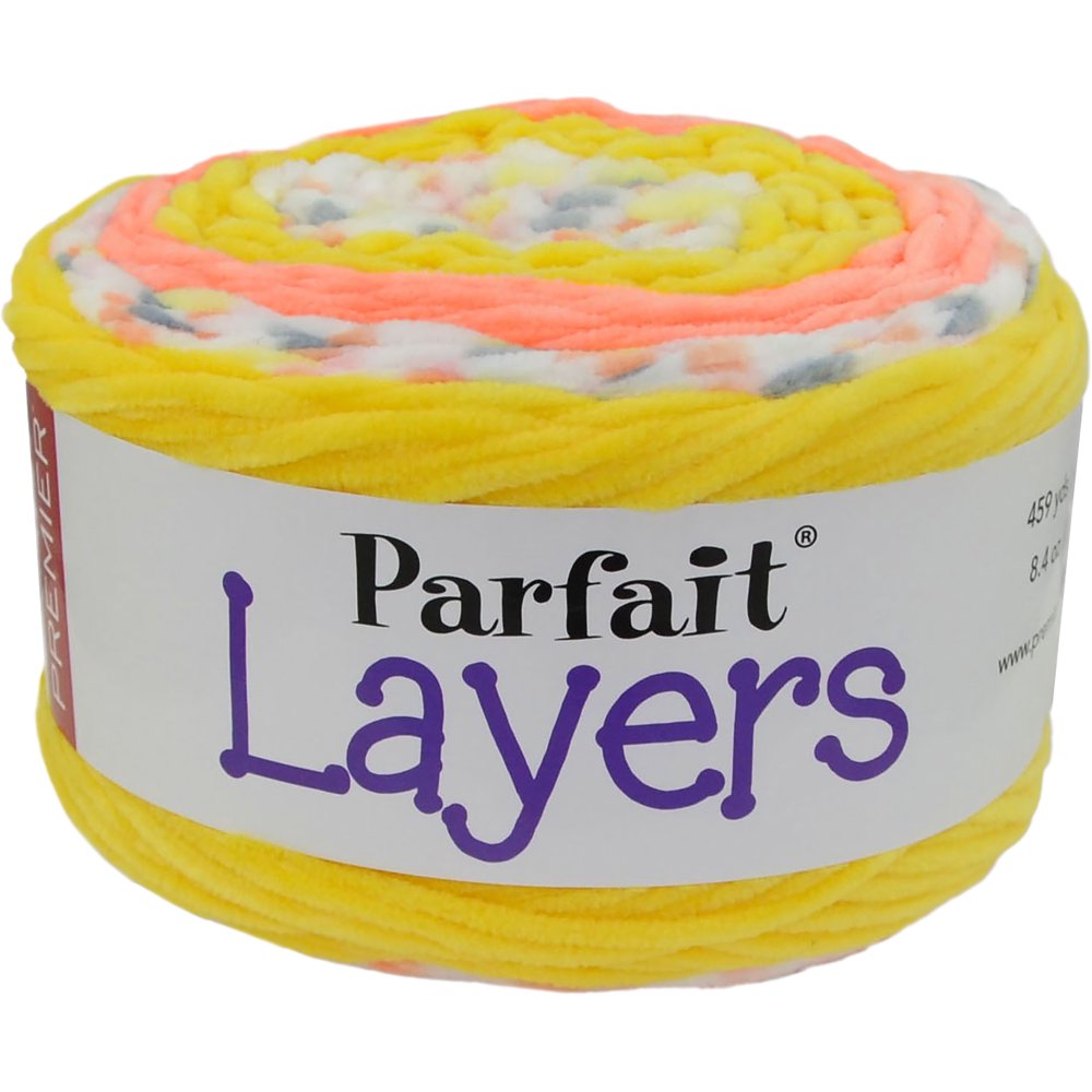 Premier Yarns 107006 Yarn Peachy Keen Parfait Layers, Multicolor