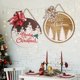 thumbnail image 3 of Letrero navideño de madera para puerta delantera, decoración colgante para puerta delantera, vacaciones de Navidad, Año Nuevo, porche de casa, 3 of 5