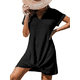 thumbnail image 1 of Vestido Informal con Cuello en V y Protección Solar, Color Negro, Talla XXL, 1 of 6