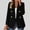 Black, variant on Blazers For Women Business Casual Jackets Formal Coat Women's Fashion Solid Button Pocket Long Sleeve Collared Suit Coat Casual Coat Blouse Navy M