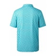 thumbnail image 3 of Little Boys Lapel Collar Shirts Floral Print Graphic Short Sleeve Summer Casual Tops Tees for Kid Size 5-6T, 3 of 3