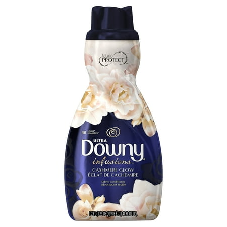 Ultra Downy Infusions, Cashmere Glow, Liquid Fabric Softener and Conditioner, 48 Loads, 41 fl oz
