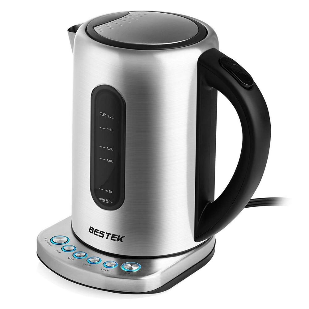 Large Digital Electric Tea Kettle, 1.7L Stainless Steel