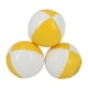 thumbnail image 4 of 3 pelotas de malabarismo con bolsa de almacenamiento, pelota suave para lanzar con las manos, juguetes para hacer malabarismos. Amarillo blanco, 4 of 9