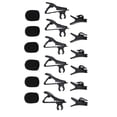 thumbnail image 3 of Kit de reemplazo de micrófono de 18 piezas 6 piezas Mic Clips de metal 6 piezas cubierta de espuma de micrófono 6 piezas Clips de alambre de plástico, 3 of 8