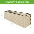 thumbnail image 7 of Best Choice Products 8x2x2FT Large Outdoor Planting Box for Backyard Vegetables, Herbs, Flowers, Greenery - Beige, 7 of 7