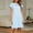 Sky Blue, variant on Ayolanni Striped Dresses for Women Preppy Crew Neck Short Sleeve Midi A-Line Dress Vacation Straight Babydoll Beach Casual Sundress Black L