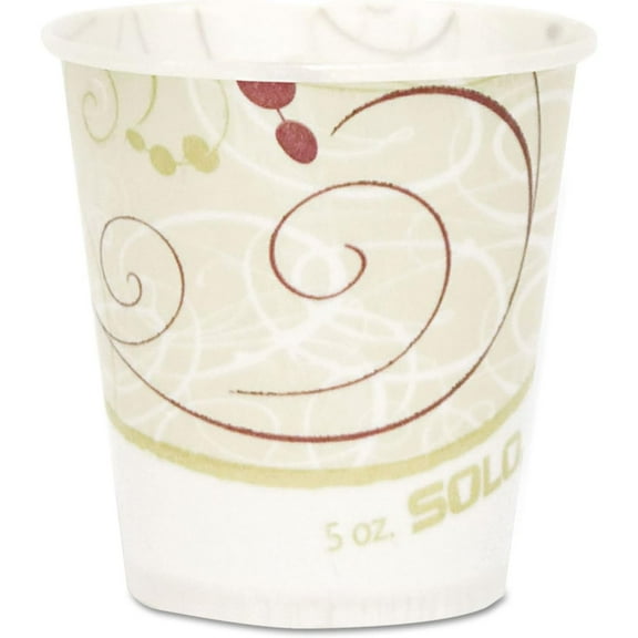 HXSP R53SYMPK Paper Water Cups, Waxed, 5oz, 100/Pack