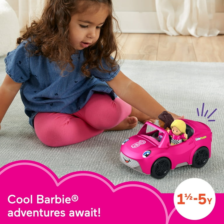 Fisher Price Little People Barbie Convertible Toy Car