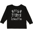 thumbnail image 3 of Inktastic My Mimi Loves Me Grandkids Boys or Girls Long Sleeve Toddler T-Shirt, 3 of 5