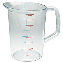 Rubbermaid Commercial Bouncer Measuring Cup, 4 qt, Clear, Each
