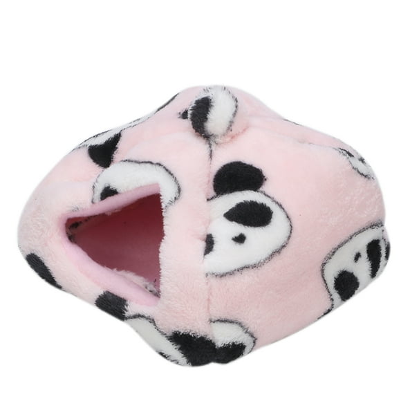 Hamster , Plush Cloth Cartoon Shape Design Easy To  Hamster House For Guinea Pig Pets Flying Squirrel Squar L