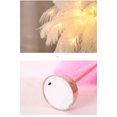 thumbnail image 5 of Lámpara de mesa con pantalla de plumas LED, elegante lámpara de noche para mesita de noche, color rosa, 5 of 5