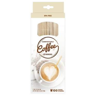 COMPOSTABLE COFFEE STIRRERS