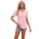 thumbnail image 1 of Blusas Informales Elegantes para Mujer, Camisas con Cuello de Solapa, Blusas de Verano Informales de Negocios A , Color Rosa S, 1 of 8