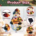 thumbnail image 2 of Bandera de Navidad para jardín, amadecohome, iluminada con luz solar LED de 30 x 45 cm, 2 of 7
