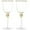 Gold, variant on Premium Wine Glasses Set of 4 - Crystal Long Stem Wine Glass with Gold Rim & Rhinestone Design - 18 oz